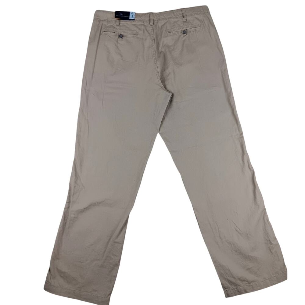 Marc Anthony Linen Blend Chino Pants Mens 38X32 Sandy Cove Slim Straight‎ Luxury